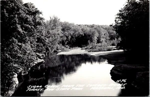 Sugar Creek Turkey Run State Park Marshall Indiana RPPC - Picture 1 of 2