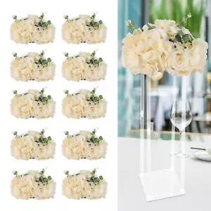 10pcs Flower Balls Wedding Centerpieces Fake Flower Ball Arrangement Bouquet US - Picture 1 of 13
