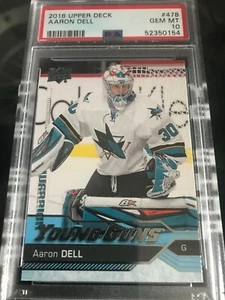 AARON DELL YOUNG GUNS RC PSA 10 GEM MINT UPPER DECK +FREE COMBINED S&H - Picture 1 of 1
