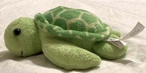 The Petting Zoo Plush Green Turtle 1994 Vintage 6" - Picture 1 of 6