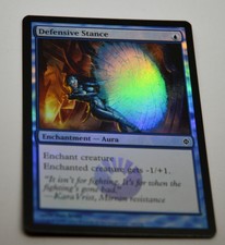 1 x Defensive Stance FOIL - New Phyrexia - MTG Magic the Gathering