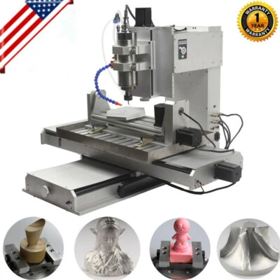 5 Axis 2200W 6040 CNC Router 3D Engraver USB Engraving Drilling Milling Machine - Image 1 of 4