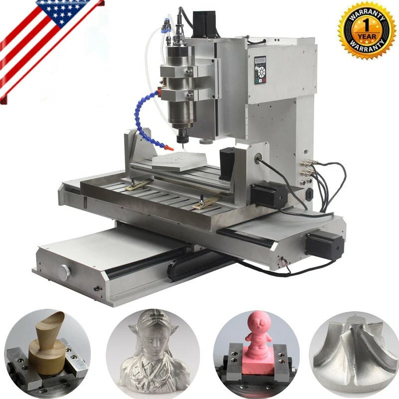 5 Axis 2200W 6040 CNC Router 3D Engraver USB Engraving Drilling Milling Machine - Image 1 of 4