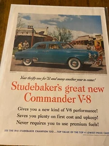 Vintage 1951 Studebaker Your Thrifty One For Fifty One Car Auto ad - Picture 1 of 1