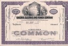 5 different. Stock certificates & bonds Virginia Electric and Power Company