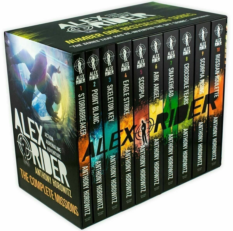 Alex Rider 10 Book Collection Box Set By Anthony Horowitz - Brand New and Sealed - Image 1 of 1