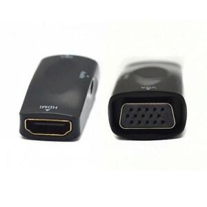 HDMI TO VGA Signal Converter Adapter For Laptop PC Monitor Projector With Audio
