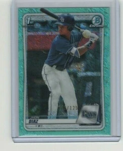 2020 Bowman Chrome Prospects Aqua Shimmer Refractor /125 Jhon Diaz #BCP-30 - Picture 1 of 1