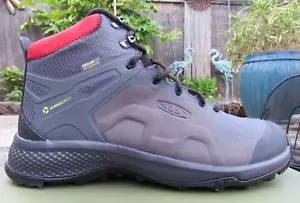 KEEN Men's Explore Mid Waterproof Hiking Boot / Shoe Magnet/Fiery Red Sz.11.5 - Picture 1 of 11
