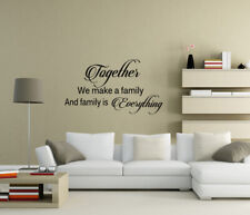 Together we make a family is everything Wall Stickers Quote Home Decor UK 111zx