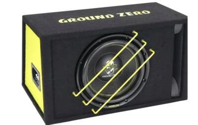 Subwoofer Ground Zero GZRB 30SPL in cassa reflex Potenza 1350 Watt sub auto BOX - Immagine 1 di 3