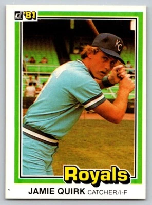 1981 Donruss - #341 Jamie Quirk - Image 1 of 2