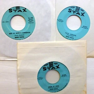EDDIE FLOYD lot of 3x45rpm Singles on STAX soul     LcLot65 - Bild 1 von 1