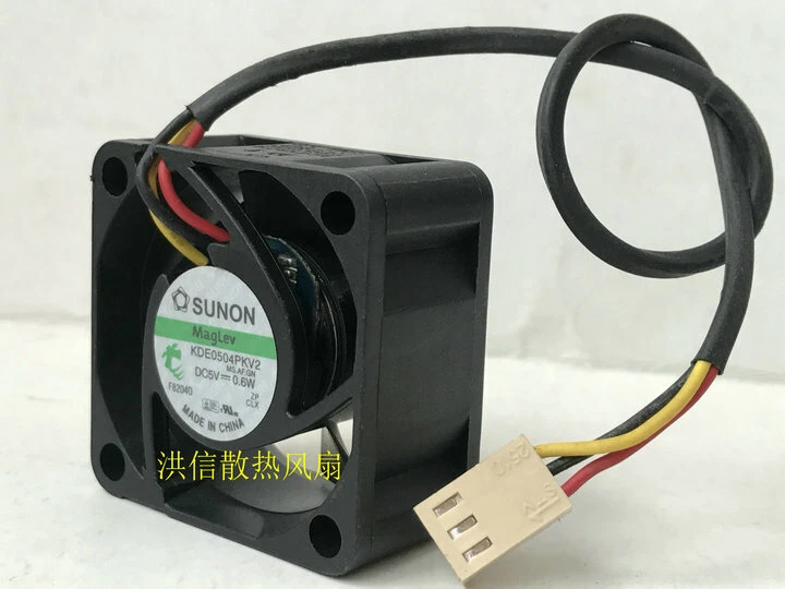 SUNON KDE0504PKV2 DC5V 0.6W 40*40*20MM 4CM 3Pin Cooling Fan - Image 1 of 2