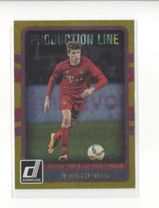 2016 Donruss Soccer Production Line Gold Insert Singles - You Choose - Picture 1 of 5