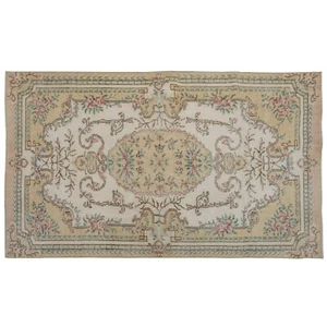 Vintage Teppich, Oushak Teppich, Türkischer Teppich, Türkischer Oushak, Flächenteppich, 3,9 x 6,7 Fuß - Bild 1 von 9