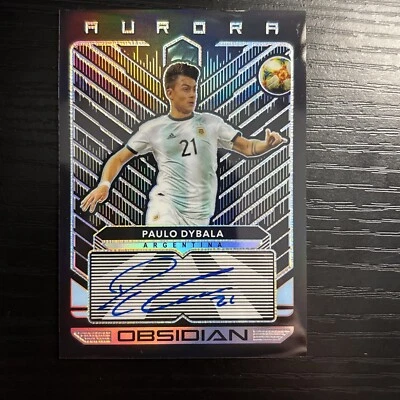 Obsidian Paulo Dybala Auto Aurora #8/35 2019-20 Foto 1 de 3