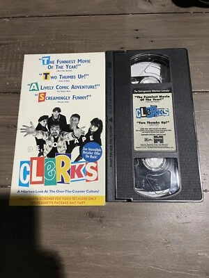 Clerks (VHS, 1995) Demo Tape Rare Kevin Smith Mallrats Screener PROMO - Image 1 of 4
