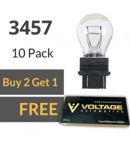 3457 3357 Automotive Brake Light Turn Signal Side Marker Tail Light Bulb 10pcs - Foto 1 di 1