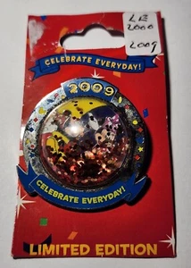 DISNEY -- 2009 -- CELEBRATE EVERYDAY -- MICKEY & MINNIE CONFETTI PIN -- LTD. ED. - Picture 1 of 3