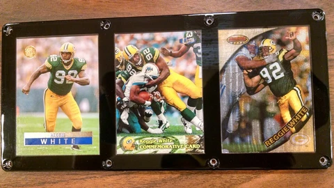 REGGIE WHITE 3 CARD PLAQUE GREEN BAY PACKERS HALL OF FAME Cover