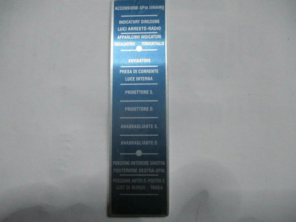 Type Plate Lancia Sign Fuses 2 S65 Flaminia Flavia Fulvia Appia Aurelia - Image 1 of 1