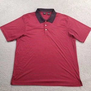 Van Heusen Sport Poloshirt Herren XXL rot schwarz gestreift Golf - Bild 1 von 11