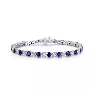 BRAND NEW Lafonn 925 Platinum Plated Silver Classic Tennis Bracelet SYB003SP72 - Picture 1 of 3