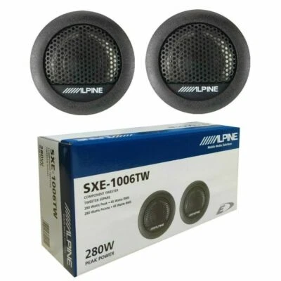 Coppia Tweeter Altoparlanti Alpine SXE-1006TW Auto 280W Neodimio twiter tuitter - Immagine 1 di 4