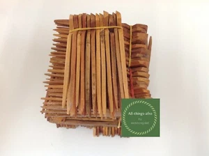 12 X Wooden African 3-Tail Detangling Parting Cutting Comb ILARUN DAUFE - Picture 1 of 2