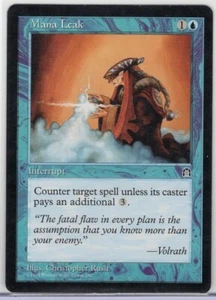 1x Mana Leak - Stronghold - Light Play - Foto 1 di 1