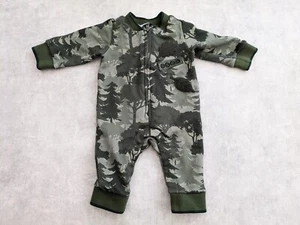 Dolce & Gabbana Jumpsuit Baby Boy 3-6 Months Bodysuit Romper Camouflage Tree Zip - Picture 1 of 13