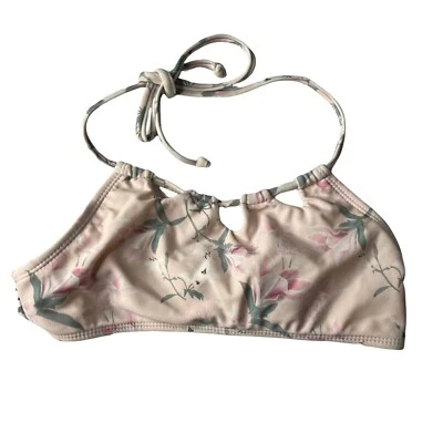 Traje de baño Kirra para mujer Top Bikini rosa floral talla pequeña Foto 1 de 4