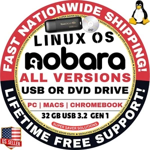 NOBARA LINUX OS - DVD/USB Flash Drive - KDE, GNOME, NVIDIA, STEAM HANDHELD, HTPC - Picture 1 of 16
