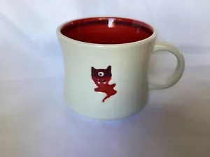 Starbucks - 2006 Ceramic Mug Halloween Pals Red One Eyed Ghost Monster - Picture 1 of 5