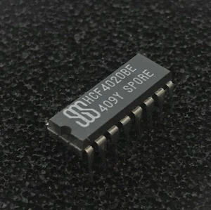 (PKG of 10) HCF4020BE 14 Stage Ripple-Carry Binary Counter, CD4020, PDIP-16, SGS - Picture 1 of 8