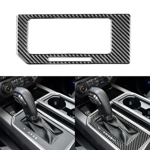 Carbon Fiber Gear Shift Panel Trim Cover Accessories For Ford F-150 2015-2020 - Picture 1 of 7
