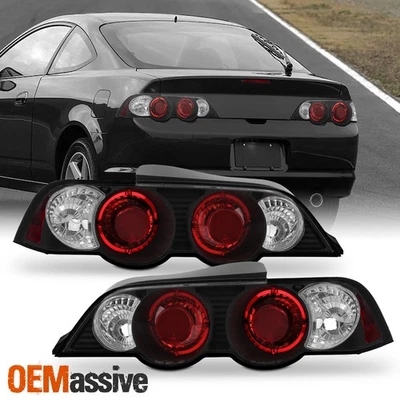 Se adapta a 02-04 Acura RSX Integra DC5 TYPE-S i-VTEC Sport Coupé Lámpara de freno trasero negra Foto 1 de 4