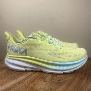Hoka OneOne Clifton 9 Citrus Glow Damen Grün Größe 9 Laufschuhe 1127896 CGSO - Bild 1 von 12