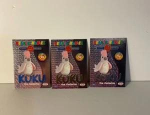 TY Beanie Baby TRADING CARDS - Series 2 - Birthday KUKU - Blue, Green, Silver - Picture 1 of 2