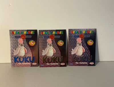 TY Beanie Baby TRADING CARDS - Series 2 - Birthday KUKU - Blue, Green, Silver - Image 1 of 2