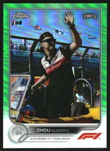 Topps 2022 cromo Fórmula 1 refractores verdes #66 Zhou Guanyu/99 - Imagen 1 de 2