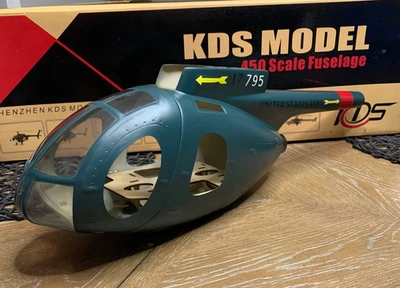 KDS Model 450 Scale Fuselage Army Helicopter - Image 1 of 4