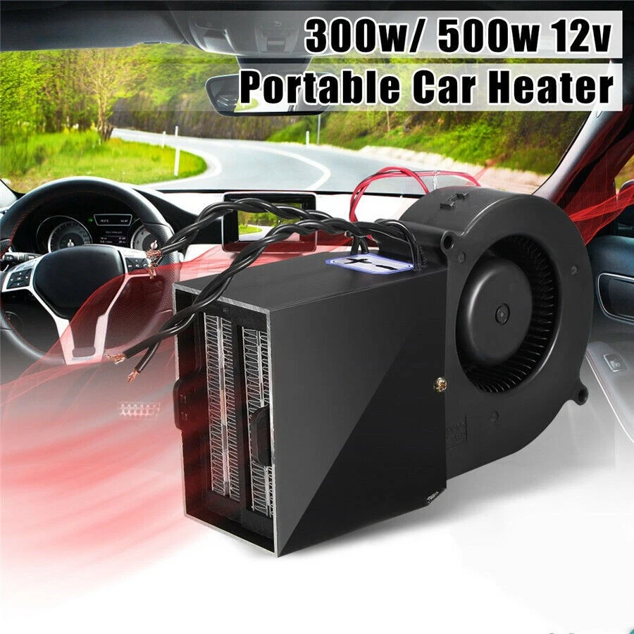 12V 300W 500W Auto Car Adjustable Electrical Heating Heater Fan Window Defroster Foto 1 de 4