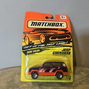1993 MATCHBOX SUPERFAST #73 JEEP CHEROKEE NEW ON CARD - Picture 1 of 4
