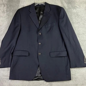 Lauren Ralph Lauren Herren 40 R Woll Blazer Navy Blau Einreiher Sport Mantel - Bild 1 von 11
