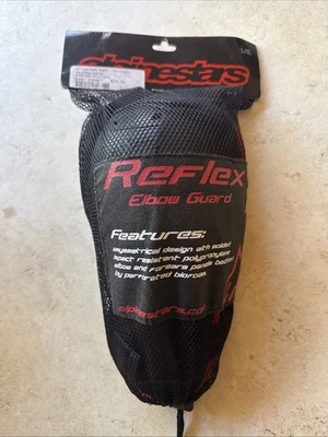 AlpineStars  Reflex Elbow Guards One Size L/XL Adult Black-Red #650225 - Image 1 of 3