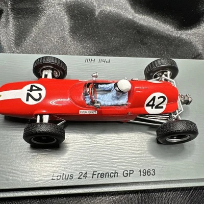 Spark S4822 Lotus 24 #42 French GP 1963 - Phil Hill 1/43 Case USA - Image 1 of 4