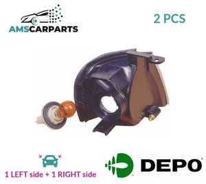 INDICATOR LIGHT BLINKER LAMP PAIR FRONT 215-1580R-UE LORO 2PCS NEW - Picture 1 of 5