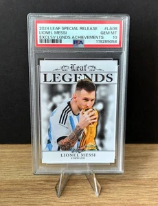 Leaf Special Release Legends Achievements Lionel Messi World Cup PSA 10 - Picture 1 of 3